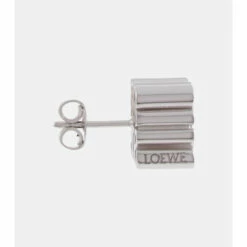 Loewe Anagram Sterling Silver Stud Earrings