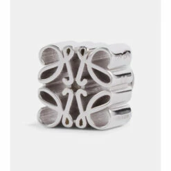 Loewe Anagram Sterling Silver Stud Earrings -Loewe Shop unnamed file 698