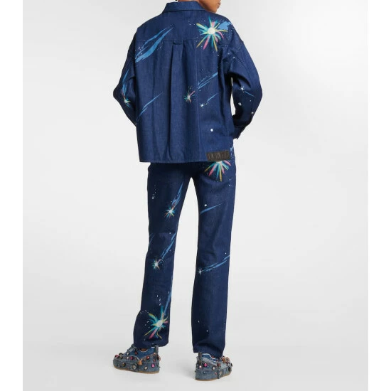 Loewe X Howl's Moving Castle Magical Sky Printed Denim Shirt Jacket 4 Loewe X Howl's Moving Castle Magical Sky Printed Denim Shirt Jacket - Image 4