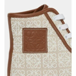 Loewe Anagram Leather-trimmed High-top Sneakers -Loewe Shop unnamed file 729