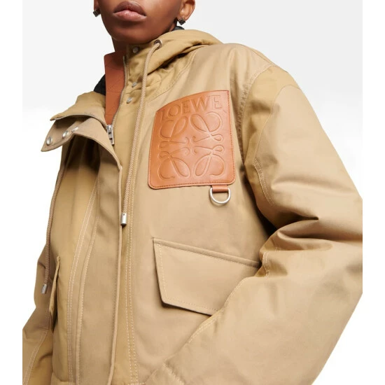 Loewe Anagram Hooded Cotton Jacket 4 Loewe Anagram Hooded Cotton Jacket - Image 4