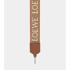 Loewe Anagram Leather-trimmed Bag Strap