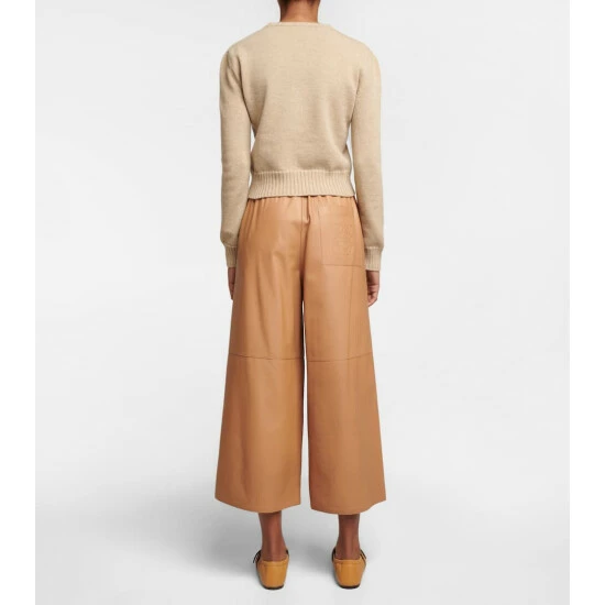 Loewe Anagram Cropped Wool Sweater 2 Loewe Anagram Cropped Wool Sweater - Image 2