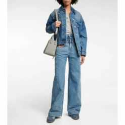 Loewe Distressed Denim Sneakers