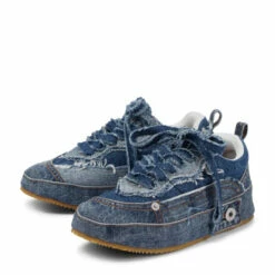 Loewe Distressed Denim Sneakers -Loewe Shop unnamed file 795