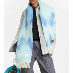 Loewe X Howl's Moving Castle Calcifer Wool And Mohair Scarf