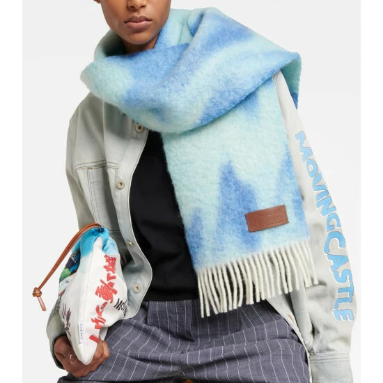 Loewe X Howl's Moving Castle Calcifer Wool And Mohair Scarf 2 Loewe X Howl's Moving Castle Calcifer Wool And Mohair Scarf - Image 2
