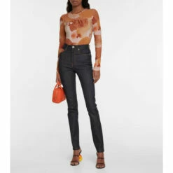 Loewe Logo-print Mid-rise Slim Jeans