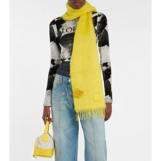 Loewe Wool And Mohair Scarf 1 Loewe Wool And Mohair Scarf