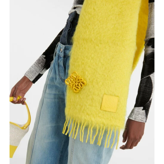 Loewe Wool And Mohair Scarf 2 Loewe Wool And Mohair Scarf - Image 2