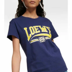 Loewe Logo Cotton T-shirt -Loewe Shop unnamed file 857