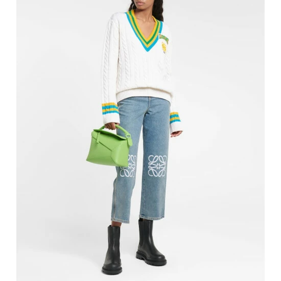 Loewe Puzzle Leather Shoulder Bag 4 Loewe Puzzle Leather Shoulder Bag - Image 4