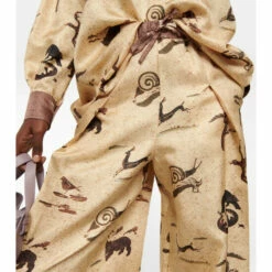Loewe Printed Tapered Silk Pants -Loewe Shop unnamed file 893