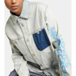 Loewe X Howl's Moving Castle Embroidered Denim Shirt Jacket -Loewe Shop unnamed file 95