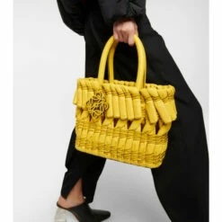 Loewe Tubular Medium Leather Tote Bag